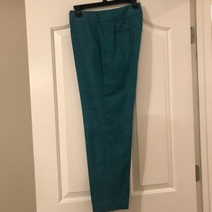 LOFT Marissa teal green trousers